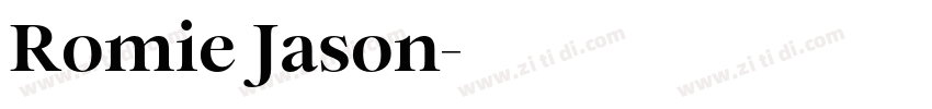 Romie Jason字体转换